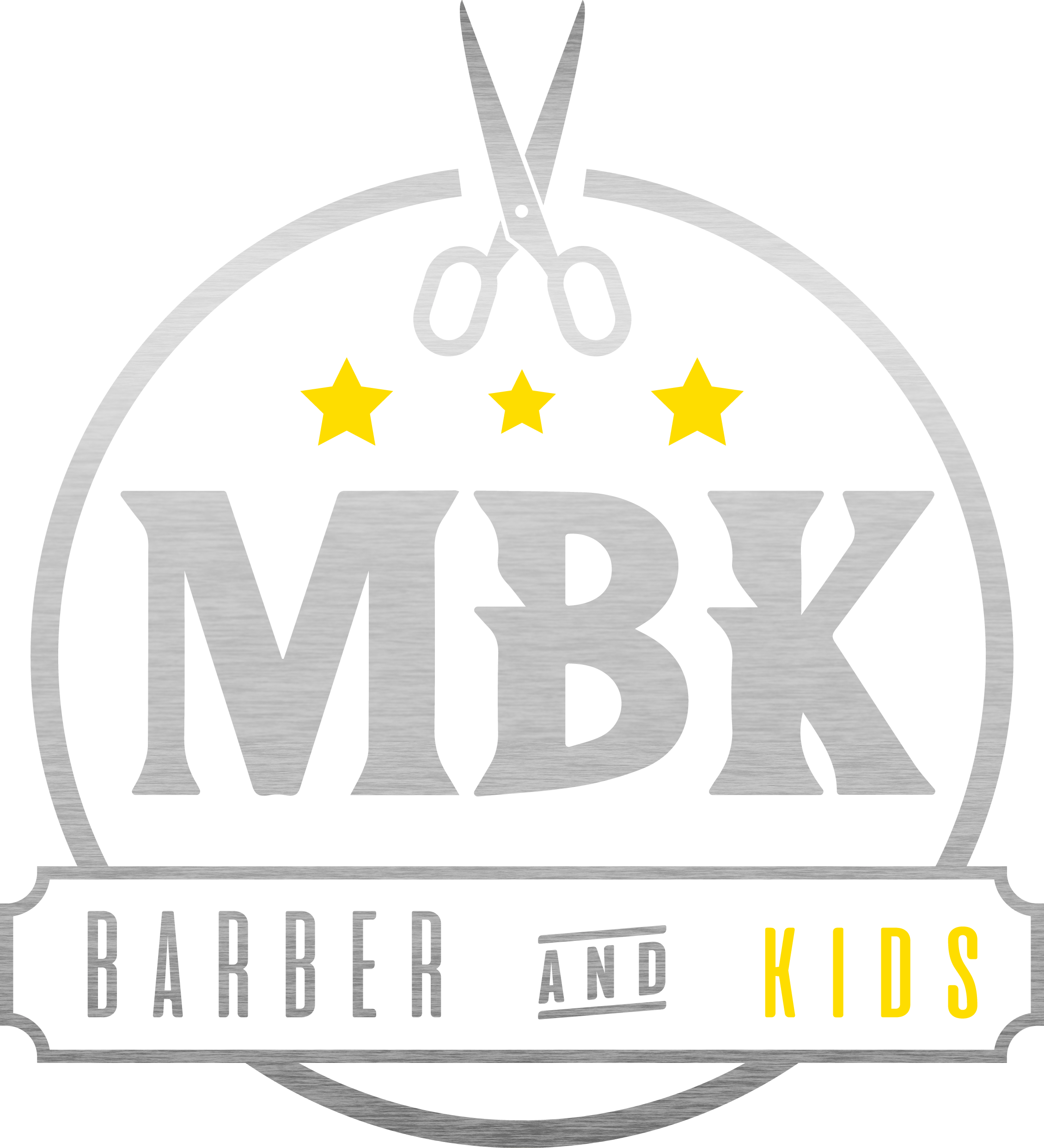 Logotipo MBK Barber and Kids